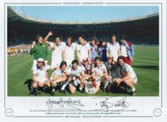 Football. Billy Bonds and Trevor Brooking Signed 16x12 colour photo. Autographed editions,