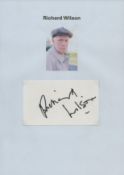 Richard Wilson signed white card. TV/Film, Entertainment autograph. Good condition Est.