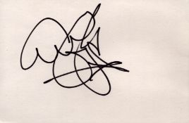 Ali Campbell signed white card 6x4 inch in size. TV/Film, Entertainment autograph. Good condition
