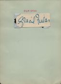 Gracie Fields clipped signature piece. TV/Film, Entertainment autograph. Good condition Est.