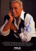 Tony Bennett signed 10x8 inch colour magazine photo page. TV/Film, Entertainment autograph. Good