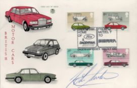 John Surtees signed British Motor Cars cover PM Dagenham Home of Ford and Dagenham Motors From