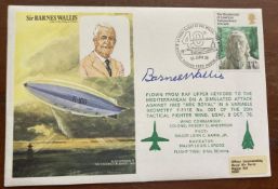 WW2 Dambuster Bouncing bomb inventor Barnes Wallis signed Historic Aviators FDC. Good condition. All