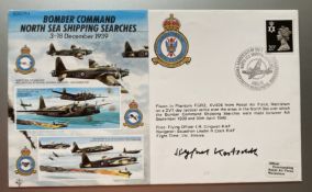 WW2 Uboat commander Siegfried Koitschka U616 signed 50th ann North Sea Shipping Searches cover. Good