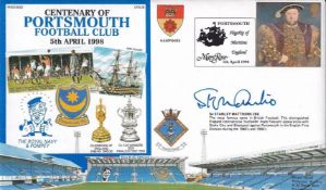 6RN23 Portsmouth Football Club Signed Sir Stanley Matthews England footballer. 5th April 1998