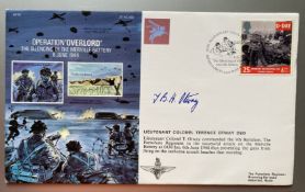 WW2 Lt Col Terence Otway DSO signed scarce 1994 Operation Overlord Airborne Forces RAF flown. Good