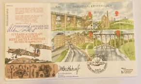 Battle of Britain fighter ace Alan Deere signed 1989 RAF FDC Archaeology, 21st ann BOB Museum