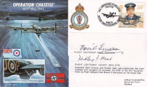 Operation Chastise Signed Basil Feneron and Dudley Heal 617 Sqn on attack on the Sorpe Dam cover. 16