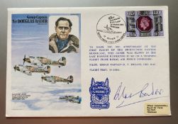 Grp Capt Douglas Bader signed on his own WW2 RAF historic aviators cover scarce. Good condition. All