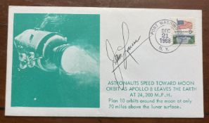 Space Cover Apollo 8 Signed by James 'Jim' Arthur Lovell, Jr NASA Astronaut. 21 Dec 1968 Port