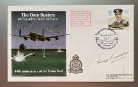 Tony Burcher DFM rare Dambuster signed 44th ann 617 Sqn Ann cover. Good condition. All autographs