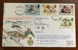RFDC31 44th Anniv of the Battle of Britain Signed J H Lacey Top BOB fighter ace. 25 Sep 84 BFPS 1850