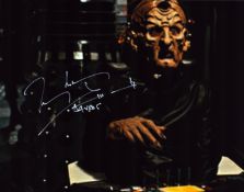 Terry Molloy signed 10x8 inch DR WHO colour photo pictured as Davros. Good condition Est.