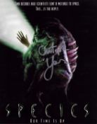 Christopher Young signed Species 10x8 inch colour promo photo. Good condition Est.