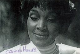 Carmen Munroe signed 6x4 inch black and white Dr Who photo. Good condition. All autographs come with