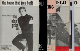 Alan Price music score sheets includes 6, songs such as The House that Jack built, Just for You,