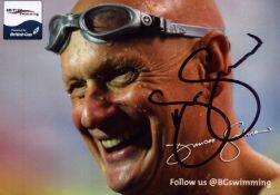 Duncan Goodhew signed 6x4 inch colour promo photo. Good condition. All autographs come with a