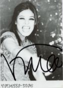 Vanessa Mae signed 6x4 inch black and white promo photo. Good condition. All autographs come with