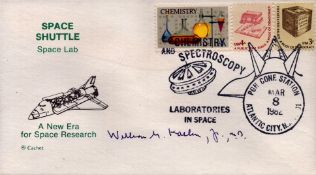Dr William Kaelin Jr. signed Space Shuttle Space Lab a new era for Space Research FDC Chemistry
