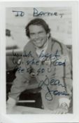 Dean Jones signed 6x4 inch black and white photo. Dedicated. Good condition. All autographs come