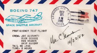 Astronaut Mae Jemison signed Boeing 747 Space Shuttle Aircraft commemorative envelope PM Edwards AFB