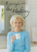 Mary Berry signed 6x4 inch colour photo. Good condition. All autographs come with a Certificate of