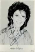 Helen Shapiro signed 6x4 inch black and white promo photo. Dedicated. Good condition. All autographs