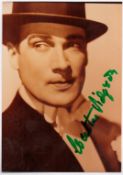Walter Pidgeon signed 6x4 inch colour photo. Good condition. All autographs come with a