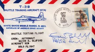 Astronaut Guion Bluford signed T-38 Shuttle Training Aircraft (STA) commemorative FDC PM White Sands