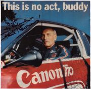 Paul Newman signed 8x8 colour magazine photo. Good condition. All autographs come with a Certificate