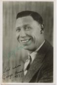 George Formby signed 6x4 inch black and white photo. Good condition. All autographs come with a