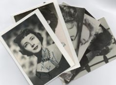 1940's Actress collection 6 signed photos includes Esther Williams, Betty Grable, Kathryn Grayson,