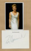 Zoe Wannamaker signed 6x4 inch white card and 6x4 inch colour photo.