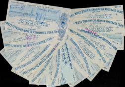West Bromwich Albion signed cheque collection includes 12, dating 1980's and 1990s.