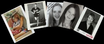 Autograph Entertainment collection, Juli Tello, Jane Skinner and more. Signed photo`s 5 in