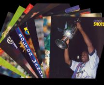 Footballers Collection of 11 signed Magazine cut out page signatures such as David Lee. John