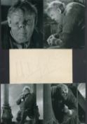 Charles Laughton Signature include signed white card plus 6 black and white photos plus 1 colour