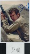 Dennis Quaid signed 5x3 inch white card includes 12x8 inch Approx. printed colour photo printed