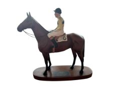 Arkle model statue Pat Taaffe Up number 6 Beswick Connoisseur Series, with the original reigns still