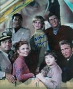 Land of the Giants Deanna Lund, Heather Young and Don Marshall signed 10x8 inch colour photo. Good