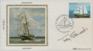 Tracy Edwards signed FDC, date stamped 1982. Good condition Est.