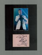 Sam Smith signed 12x8 inch overall mounted signature piece includes signed album page and colour