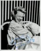 Dilys Laye signed 10x8 inch appx black and white photo. Dedicated. Good condition Est.