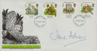 Jane Asher signed FDC, date stamped 1986. Good condition Est.