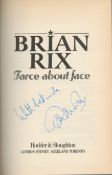 Brian Rix signed hardback book titled 