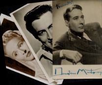 TV/FILM Collection of 3 signed vintage 6x4 inch photos Joyce Howard, John Mac Callum, Douglas