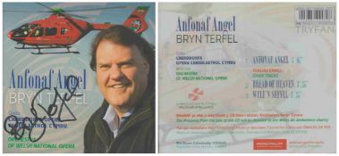Opera CD. Sir Bryn Terfel, CBE signed 'Anfonaf Angel'. Good condition Est.