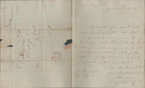 Military Capt Samuel Bircham ALS claiming back pay. Good condition Est. Good condition Est.