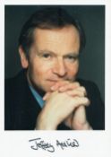 Jeffrey Archer signed 7x5inch colour photo. British author. Good condition Est.