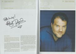 Sir Bryn Terfel, CBE signed 'Hampton Court Palace 2004 Festival'. Programme. Good condition Est.